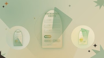 Enchanted Design Login Form With Magical Glow Effects  | HTML & CSS Forest Vibes|#coding #loginform