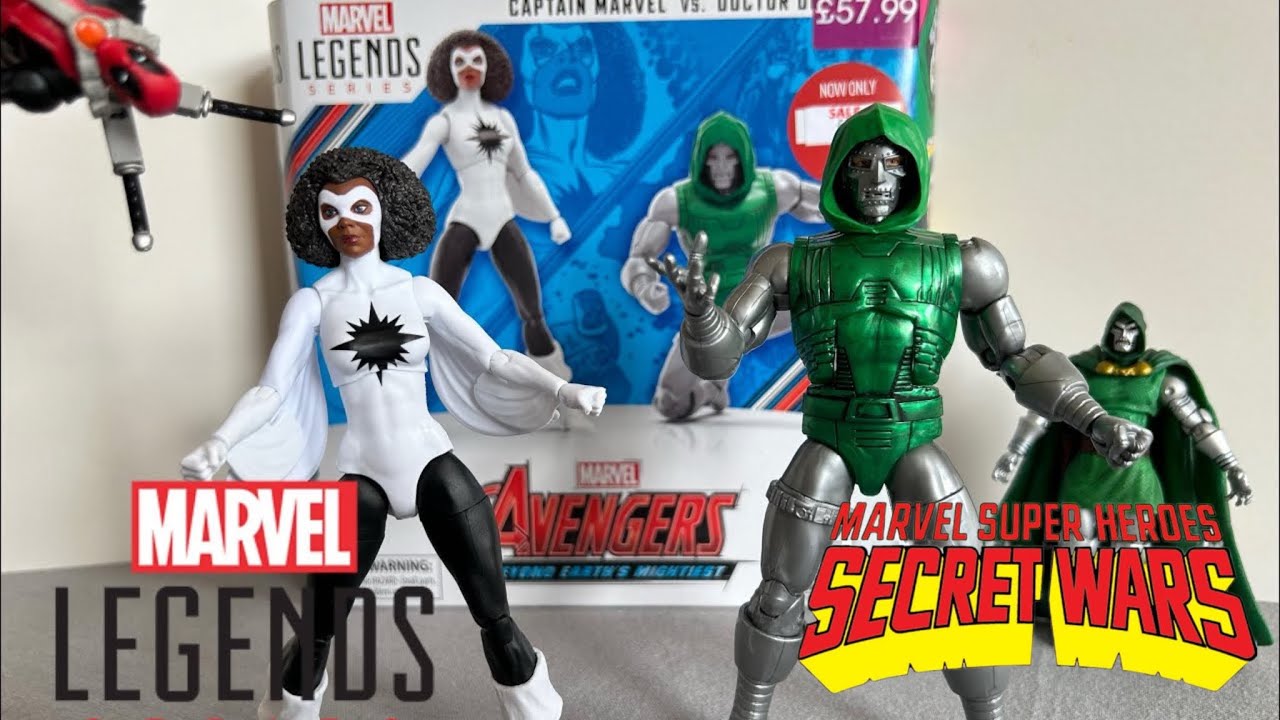 Marvel Legends Captain Marvel Vs Doctor Doom Avengers twin pack 
