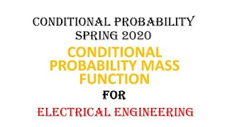 3.4 1 Conditional probability mass function