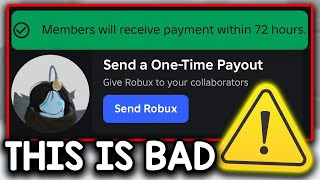 Roblox RUINED The Group Payout Feature...