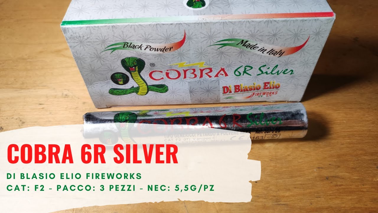 Test Petardo COBRA 6R Silver di Di Blasio Elio Fireworks 