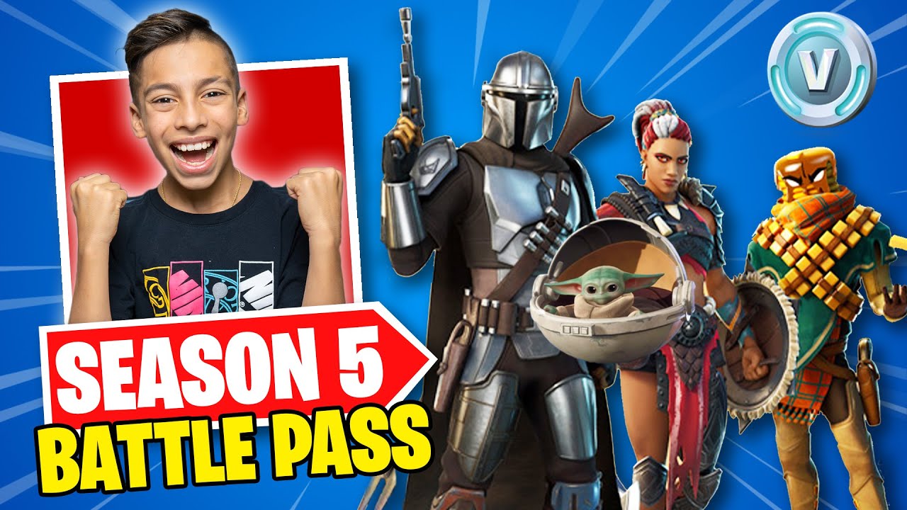 ⁣Buying SEASON 5 BATTLE PASS in Fortnite! (Baby Yoda, Mandalorian UNLOCKED) | Royalty Gaming