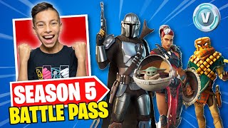 Buying SEASON 5 BATTLE PASS in Fortnite! (Baby Yoda, Mandalorian UNLOCKED) | Royalty Gaming