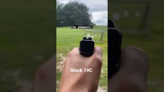 Glock 19C Gen 3 Firing 12 Yards First Person