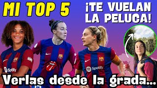 💥 TOP 5 JUGADORAS del BARÇA QUE ME IMPACTARON 🔥 VERLAS EN VIVO ES INCREÍBLE 🌳 Flepita en PARC TURÓ