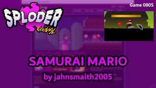 Sploder Revival Game 0005 - Samurai Mario - Jahnsmaith2005