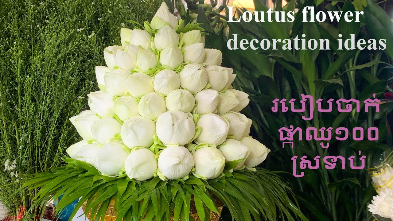 Lotus flower decoration ideas ???????????????????????????????????????????????????????????????????????? YouTube