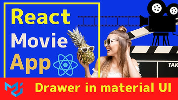 How to create Drawer in material UI #6 React Js Movie App