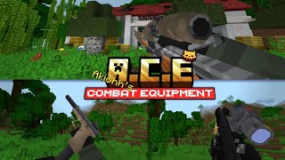 Akiohh Combat Equipment ACE Addon | 3d Guns Addon Mcpe Support Minecraft Pe Bedrock 1.26.30+ screenshot 1