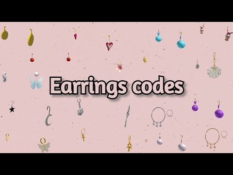 Codes For 40 Earrings Roblox Teehee Youtube - black hoop earrings roblox