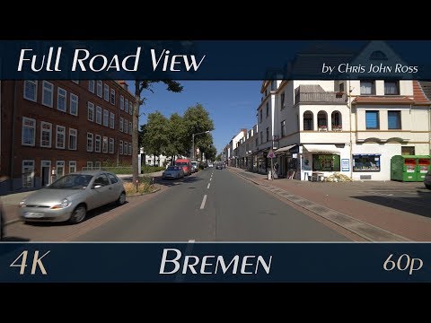 Bremen, Germany: Neustadt - Huckelriede, Buntentor, Südervorstadt - Kornstraße - 4K (UHD/60p) Video