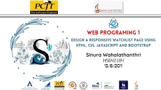 Web Project Task 24 || 1st Year || Semester 01 || Java Institute || Sinura Wahalathanthri