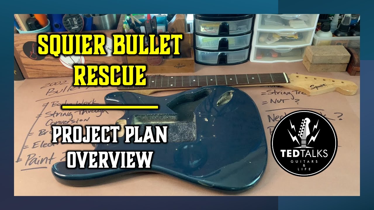 Squier Bullet Strat Guitar Rescue Project Overview - YouTube