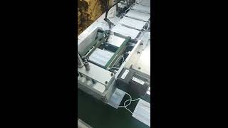 automatic masks Ear loop welding machine test run..