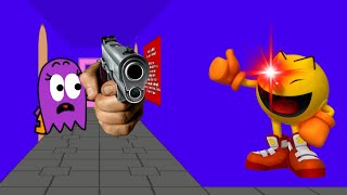 Pac-Man took over Baldi's schoolhouse 👻👻👻 | Sue's Basics in Chasing & Flying REWRITTEN (ALL ENDINGS)