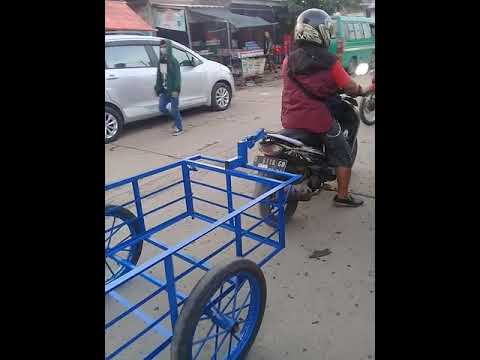Gerobak tarik motor sederhana aman dan praktis