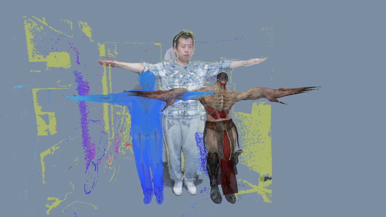 Realtime motion driven virtual avatar animation - YouTube