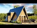 Affordable DUO75 A-frame House Can Be Built by Just Two People @Tiny House Big Living