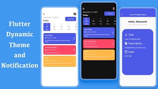 Flutter Dynamic Theme Change | Local Push Notification | Get Storage | Beginners App iOS | Android screenshot 4