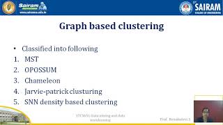 Lecture video 17CS651 Module5 DBSCAN Renukadevi