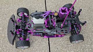 Vintage HPI Nitro RS4 3 Shelf Queen Idle and walk around