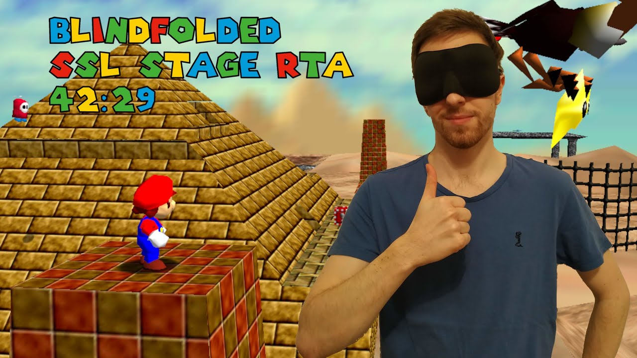 Blindfolded SM64 - SSL Stage RTA Speedrun in 