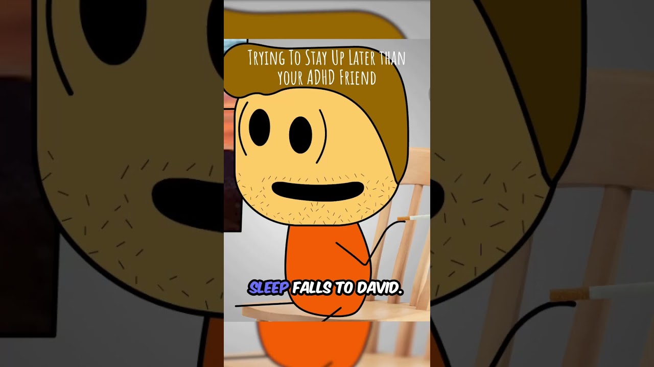 Пытаешься засиживаться допоздна, дольше, чем твой друг с СДВГ.