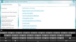 Demo of Pre-Calculus app on Android Tablet screenshot 2