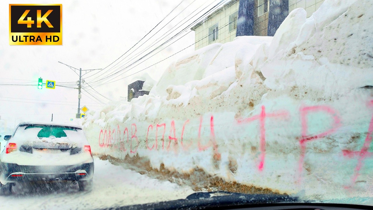 30 МИНУТ БЕЛОГО АДА: Камчатка 2026 — путь в аэропорт Елизово во время рекордной пурги