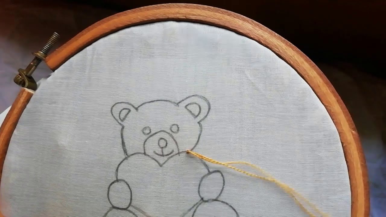 How to Sewing a Cute Teddy  Bear || Hand Embroidery ||