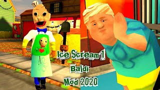 Playing New Mod Baldi Ice Scream 1: Horror Neighborhood Game. Full Gameplay: By Ice Cream Mod screenshot 3