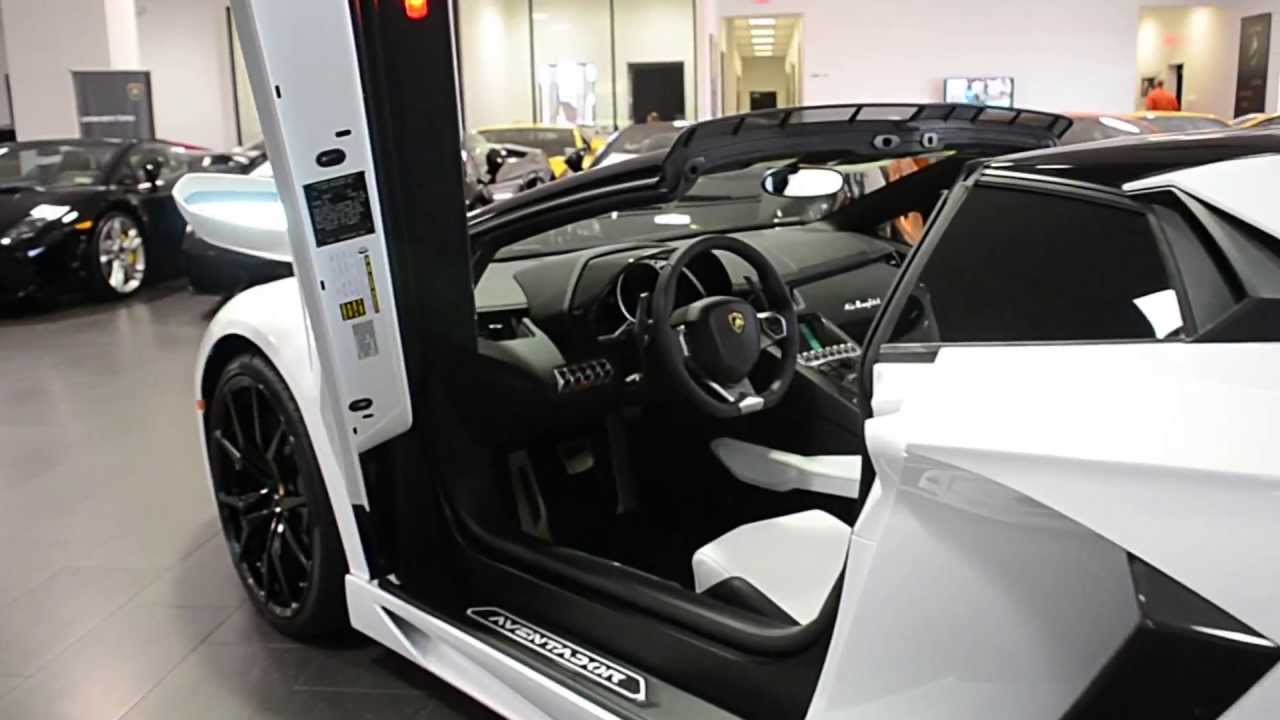 2013 Lamborghini Aventador Lp 700 4 Roadster Bianco Isis Dla01726