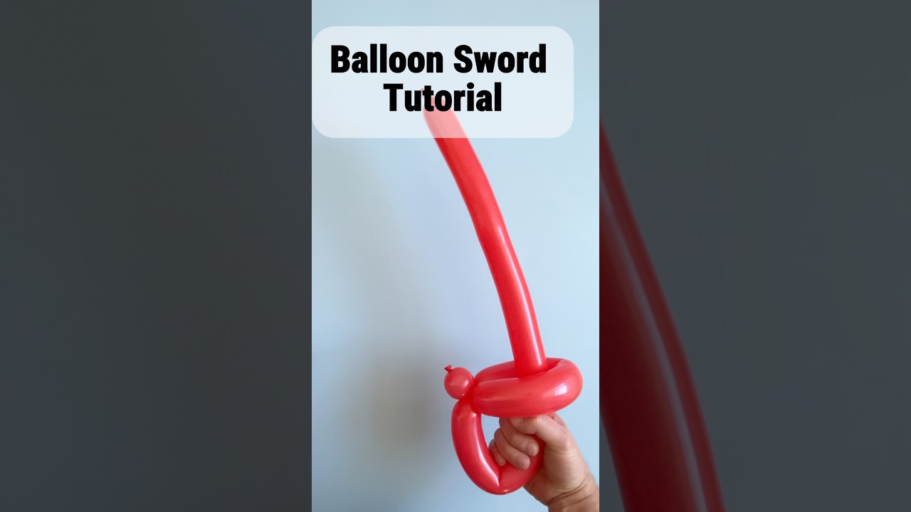 How to make balloon sword step by step tutorial