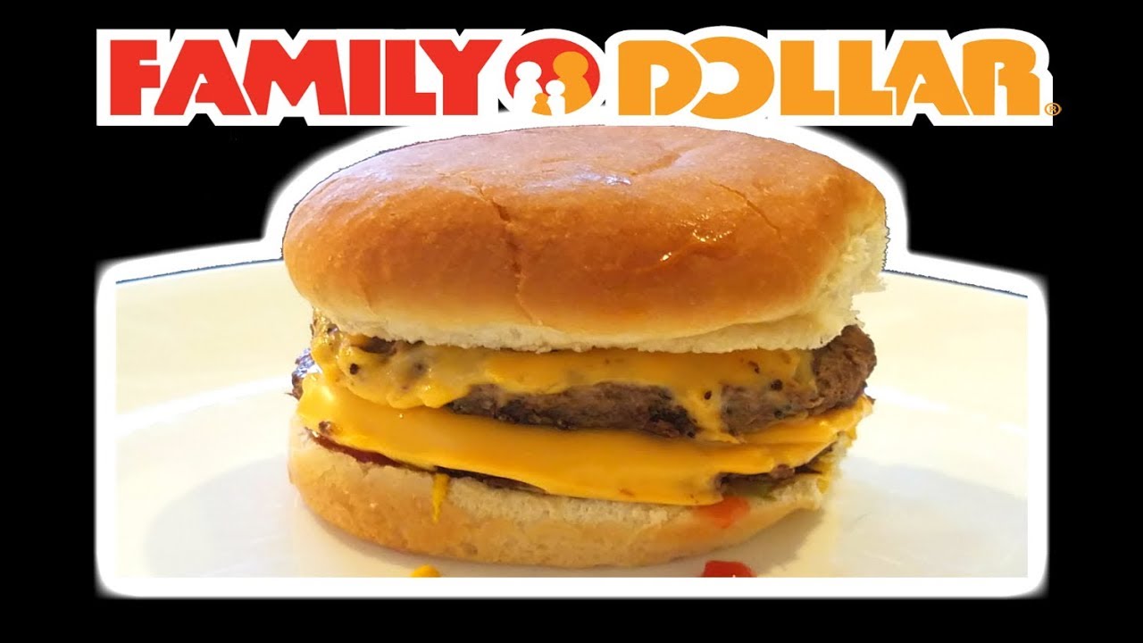 Family Dollar RESTAURANT QUALITY Double Quarter Pounder with Cheese!?!?