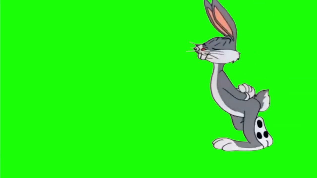 BUGS BUNNY hablando pantalla verde 🐰 [ cartoon animals green screen