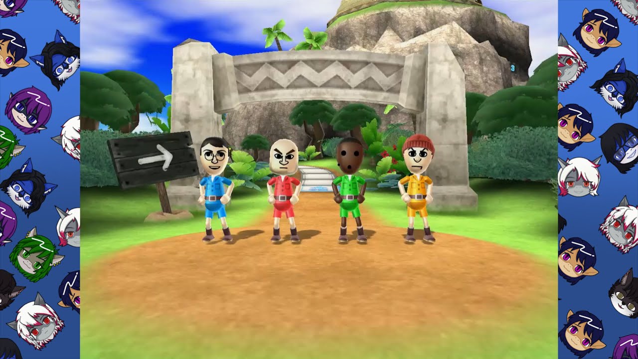 Wii Party - Board Game Island (Medic vs Heavy vs Pyro vs Spy)