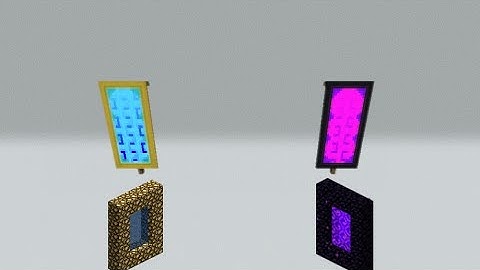 Cách làm banner cổng thiên đường và cổng địa ngục trong minecraft