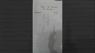 Area vs perimeter of triangle #areaoftriangle #perimeteroftriangle #areaproblem #education