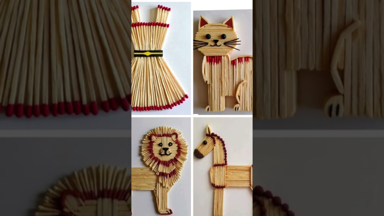 Matchstick craft ideas 💡💡