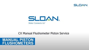 CX Manual Flushometer - Piston Service