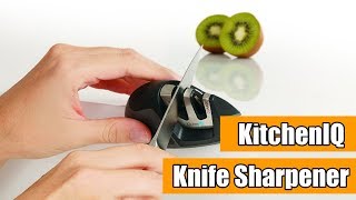 Review Product KitchenIQ 50009 Edge Grip 2 Stage Knife Sharpener