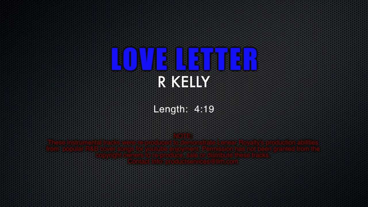 Demonstration Track #11 - LOVE LETTER - R Kelly - YouTube