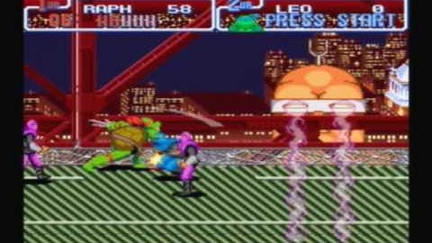 TMNT 4 Turtles In Time SNES Playthrough Part 1