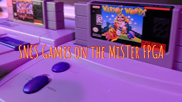 Super Nintendo games on the MiSTer FPGA!!!