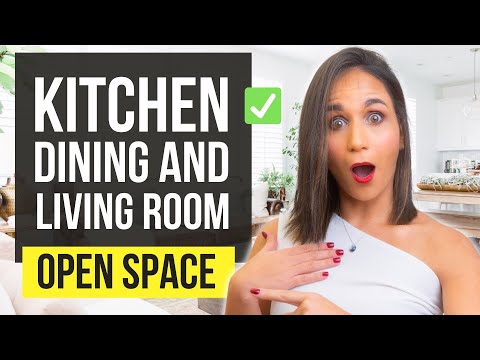 Video: Modern interior of the kitchen-living room: the best ideas