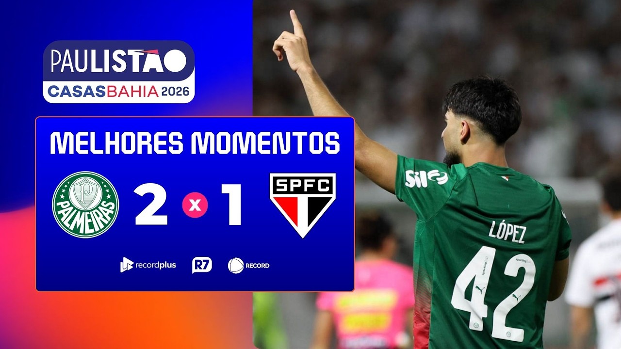 PALMEIRAS 2 X 1 SÃO PAULO | MELHORES MOMENTOS DAS SEMIFINAIS DO PAULISTÃO