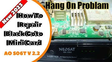 black Goto Mini Card Hang On Problam Solve | AO S06T V2.2 | Reguletar 1.2 Chek | m4usoluton