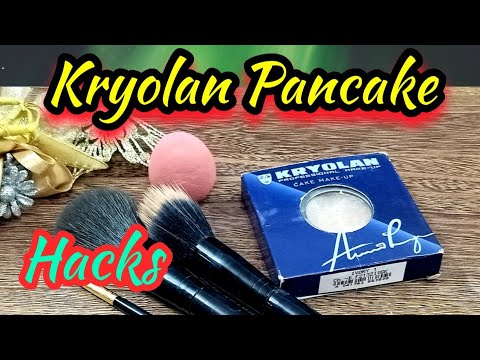 prioritet pære Gå op og ned Kryolan Pancake Hacks || Kryolan Cake Makeup || Sweat Proof Long Lasting  Makeup Base - YouTube