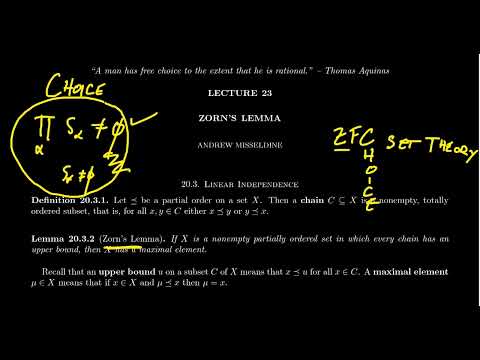 Zorn's Lemma