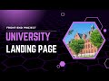 HTML & CSS University Landing Page Project